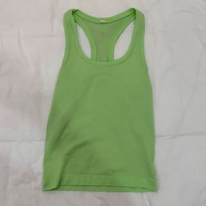 Lululemon swiftly tech racer back tank top size 0 neo mint RARE NOT SOLD ANYMORE